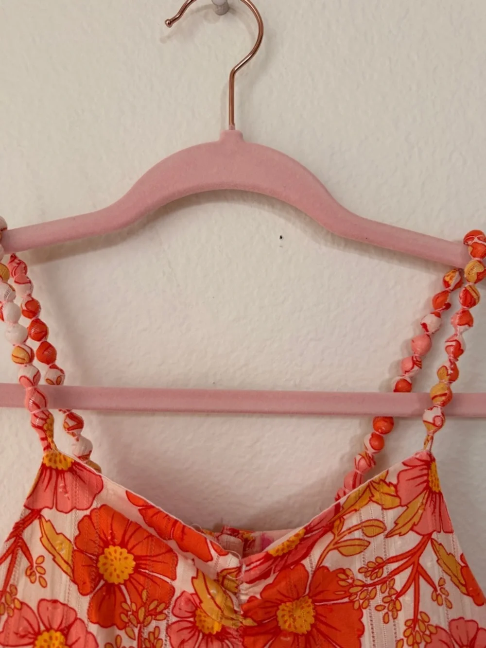 Isaac‎ Mizrahi Girls Floral Dress Size 10 Orange Pink Summer Spring Sundress